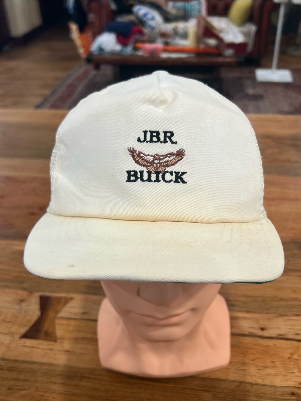 Embroidered Cream JBR BUICK Baseball Hat